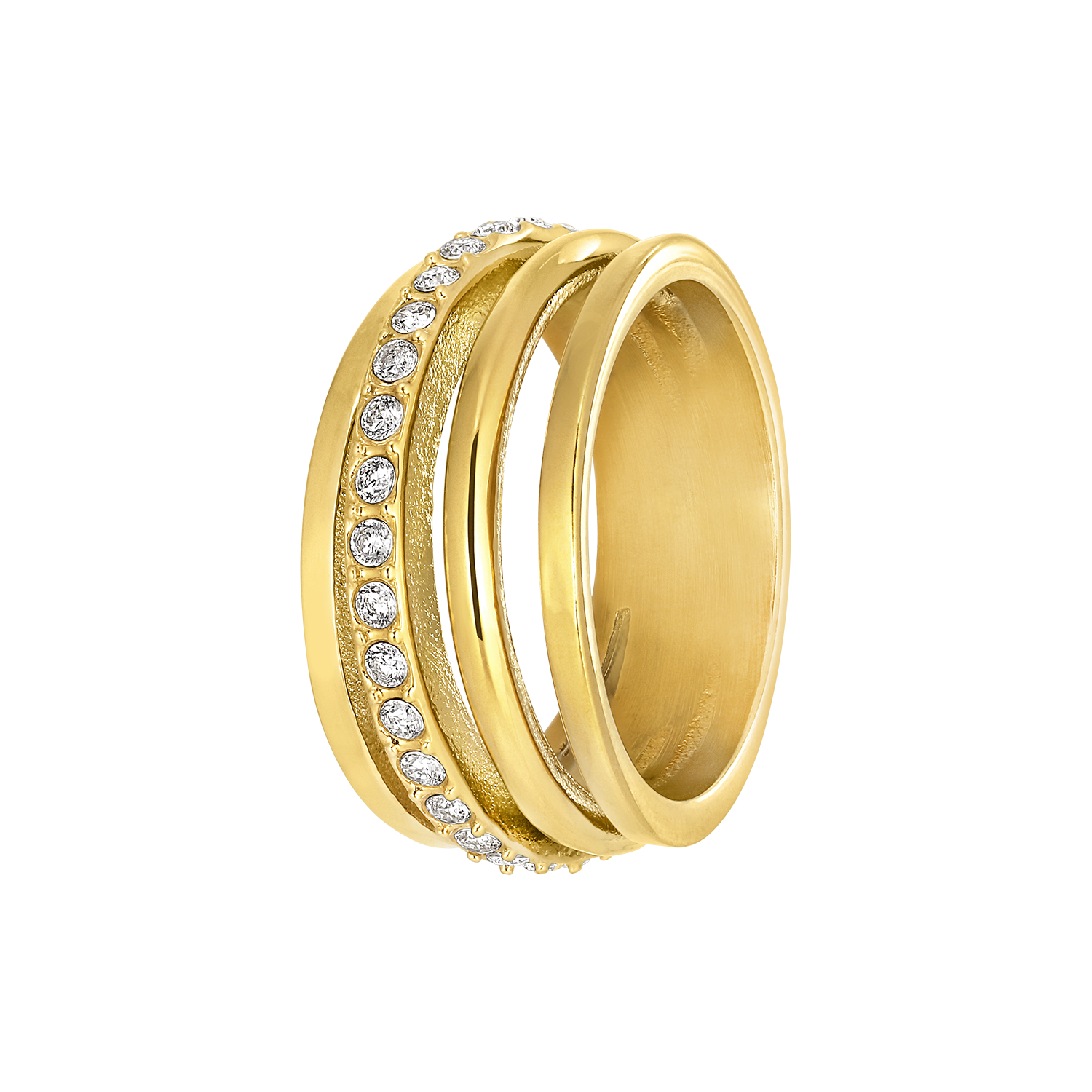 Big Olympia ring - forgyldt